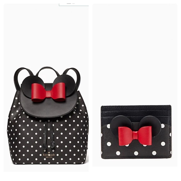 kate spade Handbags - Disney Kate spade New York Minnie Mouse backpack & card holder